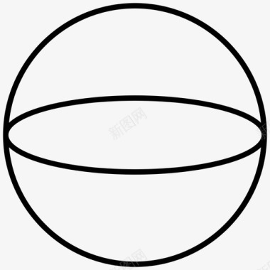 球体几何形状图标图标