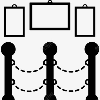 展览美术馆照相馆图标图标