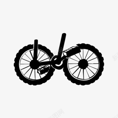 手绘素材自行车手绘草图骑行图标图标