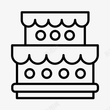 糕点铁盒设计蛋糕生日甜点图标图标