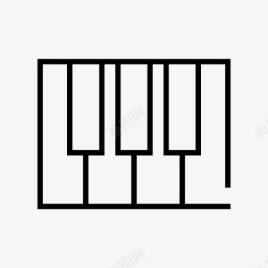 钢琴键键盘尖晶石图标图标