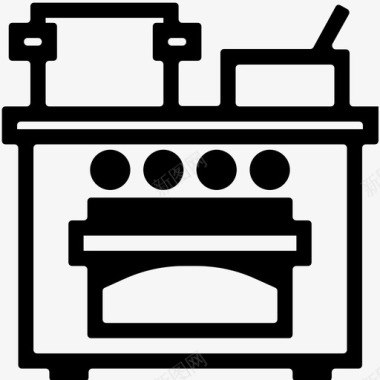 煤气厨房烹饪厨柜图标图标