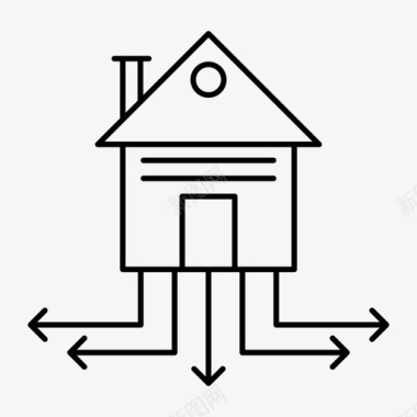地产房子房产房地产图标图标