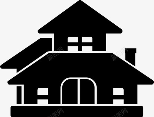 房子豪宅家房子图标图标