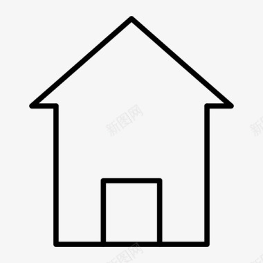 主图背景框房子建筑物家图标图标