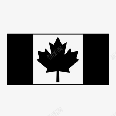 枫叶加拿大国旗枫叶图标图标
