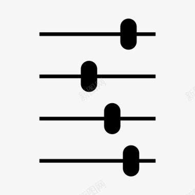 滤波器均衡器音频滤波器图标图标