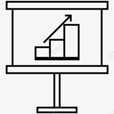 报告板演示图标图标