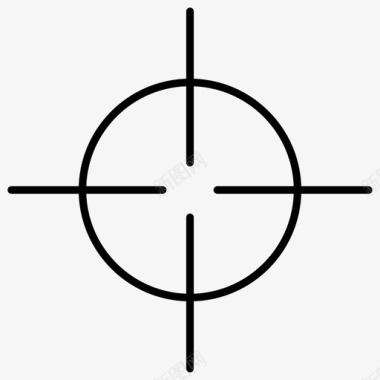 战争相关标识十字准星瞄准游戏图标图标