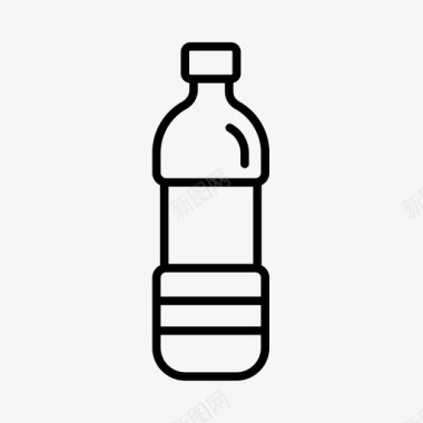 矢量运动t恤水瓶饮料运动图标图标