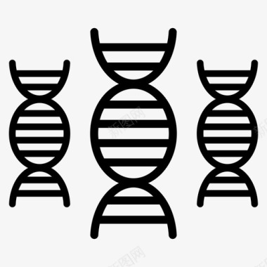 多彩DNAdna生物学基因图标图标