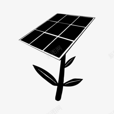 太阳能板能源环境图标图标