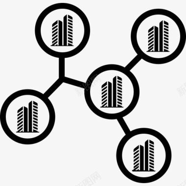 公司体检公司公寓建筑图标图标