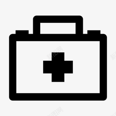 医疗包急救箱健康医院图标图标