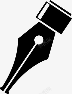 水笔笔尖编辑墨水笔图标图标