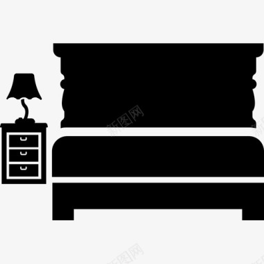 卧室卧室家具木床图标图标