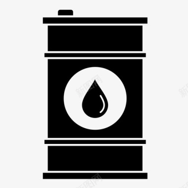 油桶矢量油桶燃料工业图标图标