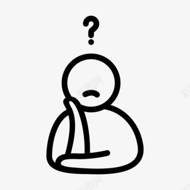 怀疑怀疑关心好奇图标图标