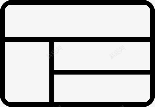 录制框布局网格体系结构元素图标图标