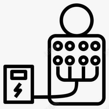 电火花刺激图标图标