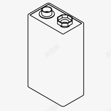 电池炉9v电池充电电力图标图标