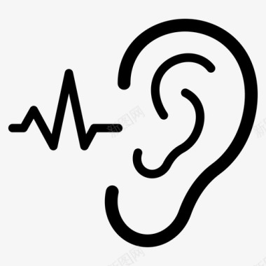 声波频率声音耳朵频率图标图标