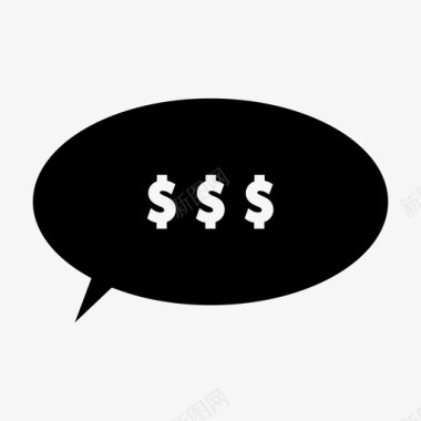 火焰美元图标聊天美元金融图标图标