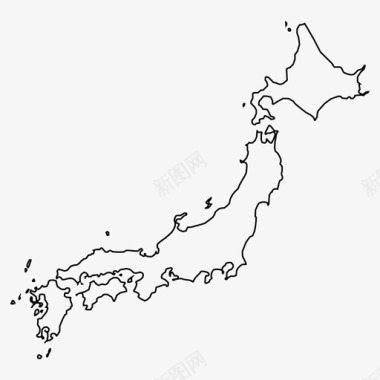 日本地图日本地图亚洲岛屿图标图标