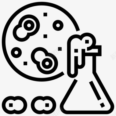 陆行生物细菌生物学化学图标图标