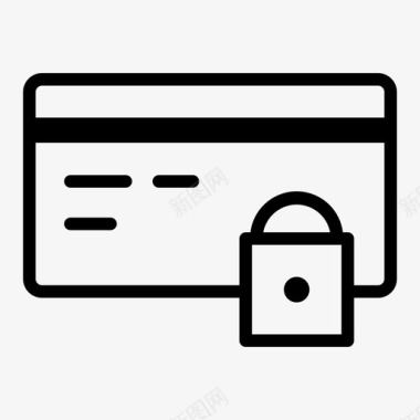 经典模型信用卡安全银行卡信用卡图标图标