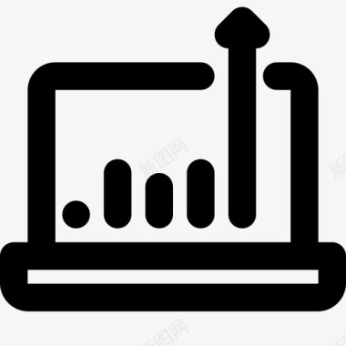 条形矢量分析条形图笔记本电脑图标图标