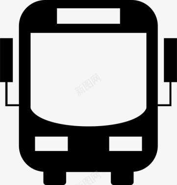 公共交通标识公共汽车公共交通车辆图标图标