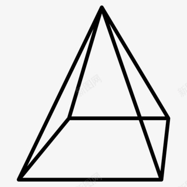 几何形金字塔金字塔形状几何形状图标图标