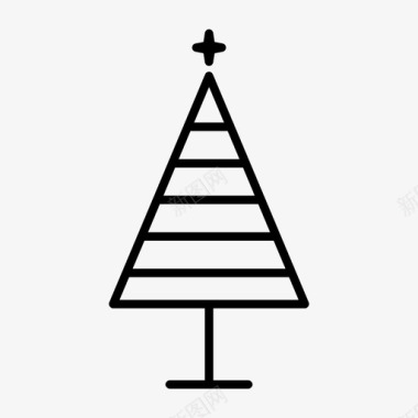 冬天圣诞帽圣诞树松树冬天图标图标