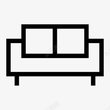 沙发客厅家具图标图标