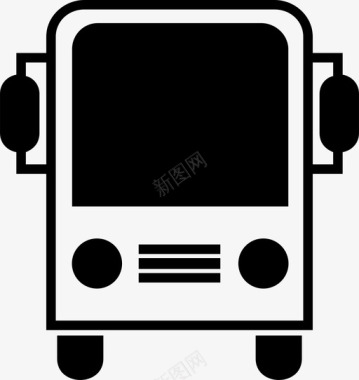 公共交通标识公共汽车公共交通图标图标