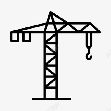 起重机建筑用建筑用起重机图标图标