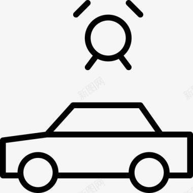 汽车报警器信号图标图标