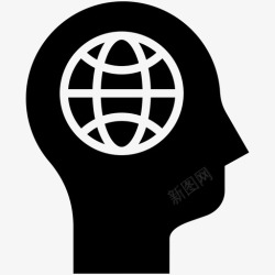 国际性地球人类思维国际性图标高清图片