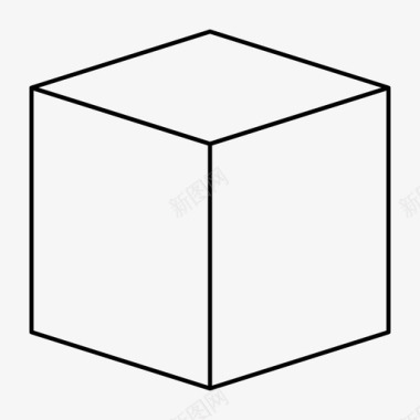 盒子封闭的盒子立方体图标图标