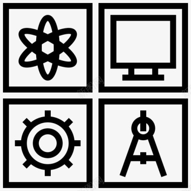 数学图标数学计算机教育图标图标