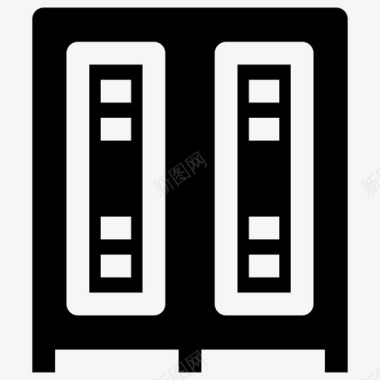 后现代储物柜储物柜图标图标