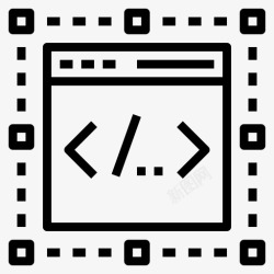 web后端后端开发人员编码html图标高清图片