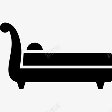 时尚沙发家具长椅图标图标
