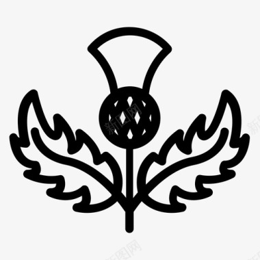 蓟花荨麻图标图标