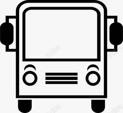 公共交通标识公共汽车公共交通图标图标