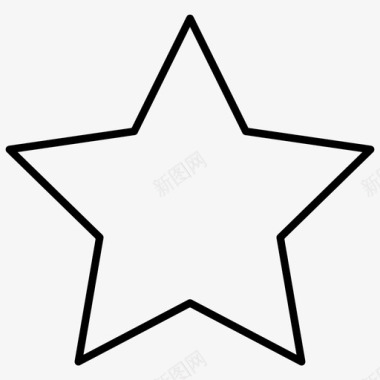 几何形星星最爱比率图标图标