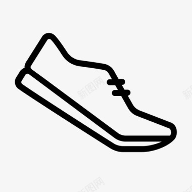 慢跑鞋运动鞋跑步图标图标