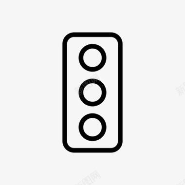 红绿灯交叉口灯交通信号图标图标