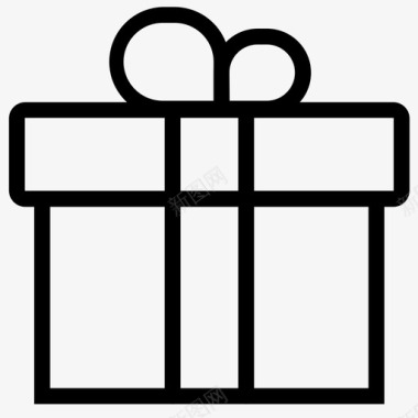 礼物节日包装图标图标